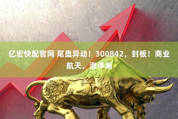 亿宏快配官网 尾盘异动！300842，封板！商业航天，涨停潮